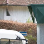 Ραντάρ μέτρησης της ταχύτητας, μετράει την ταχύτητα των οχημάτων σε γερμανικό δρόμο