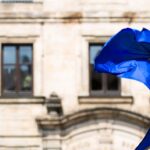 Κυματιστή σημαία της Ευρωπαϊκής Ένωσης