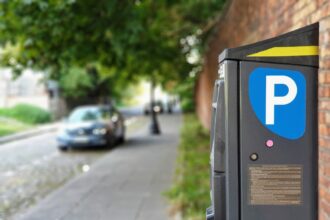 Παρκόμετρο σε δρόμο γερμανικής πόλης