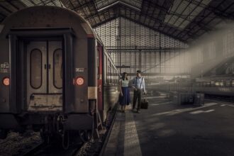 Historic station hall in Augsburg near Rotes Tor, preserved since 19th century