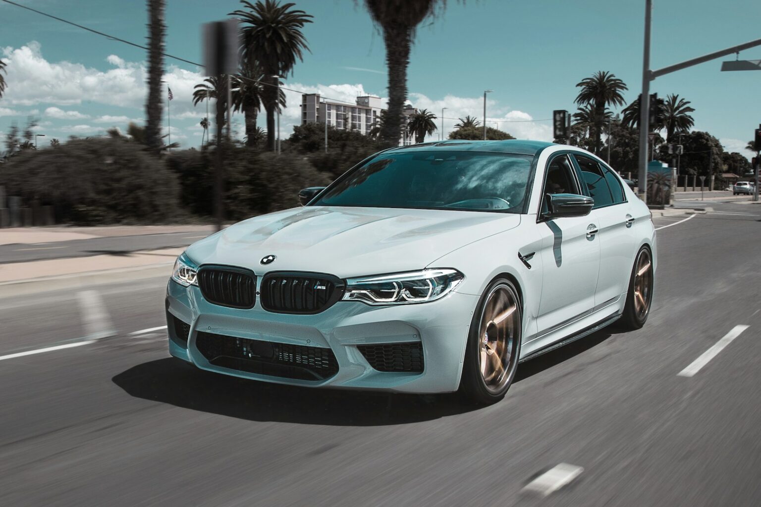 BMW car on street during recall over fire hazard