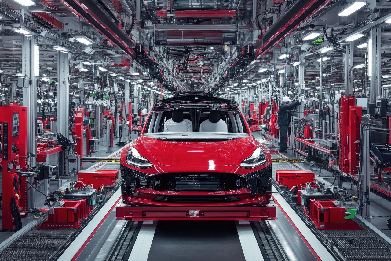 German car factory facing slowdown with fewer workers and robots idle