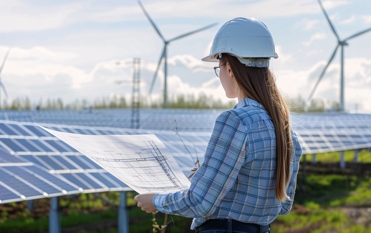 Solar and wind energy projects symbolizing Germany’s climate aid to developing countries