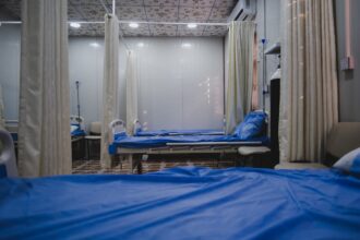 German hospital equipped for wartime medical emergencies