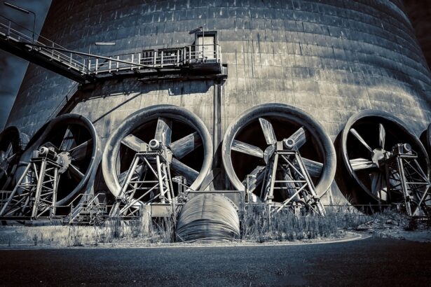 Electricity infrastructure in Germany secured with protective barriers and warning signs