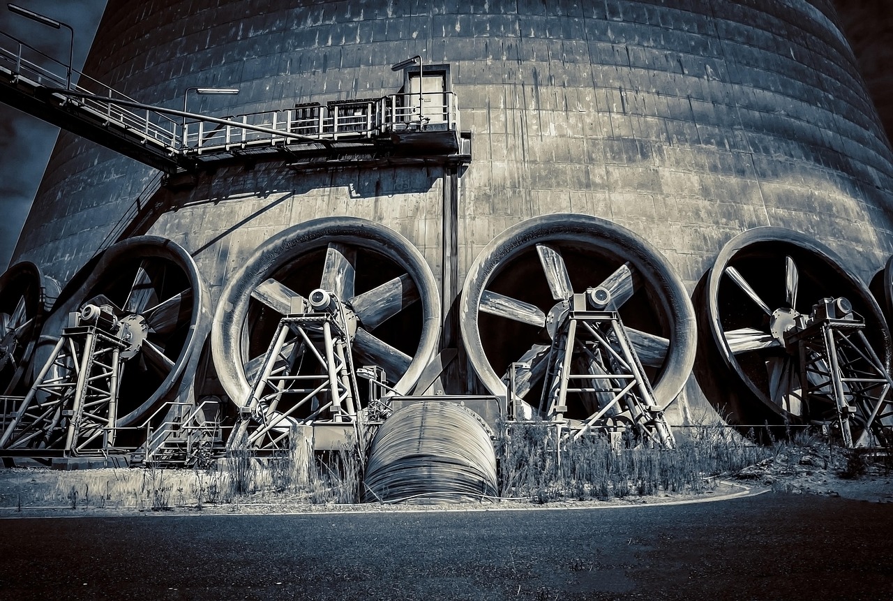 Electricity infrastructure in Germany secured with protective barriers and warning signs