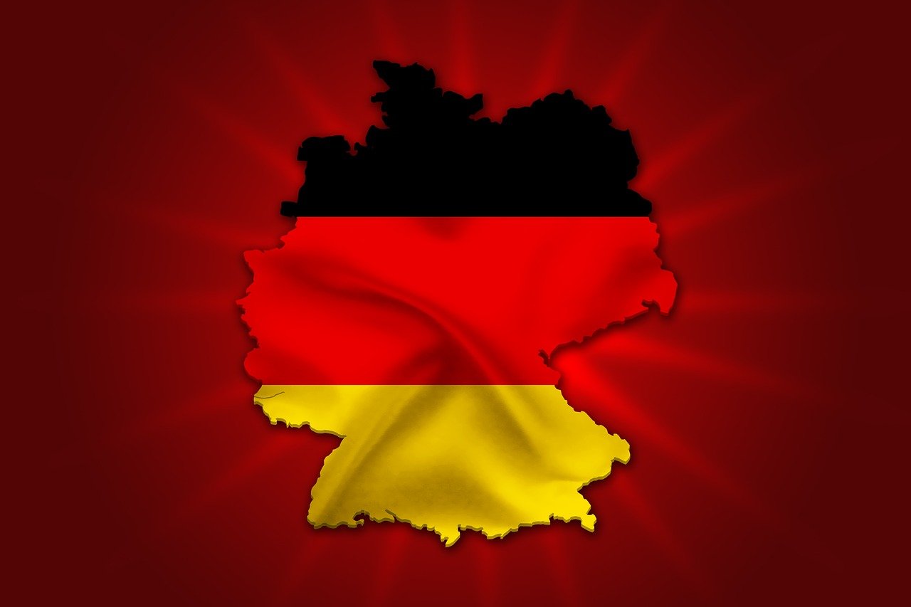 German flags in Munich during Day of Unity celebrations, Bavarians divided on reunification