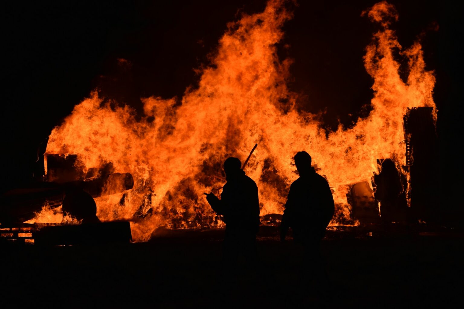 Firefighters battling a massive blaze at a 19th-century hunting lodge in Donaustauf, Bavaria