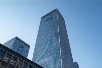 Deutsche Bank headquarters in Frankfurt after reporting record Q3 profit
