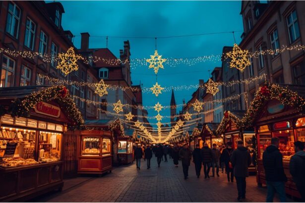 Visitors enjoying mulled wine and lights at Germany’s early Christmas markets