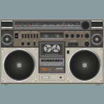 Empty radio studio in Bavaria after local station Extra-Radio stopped broadcasting