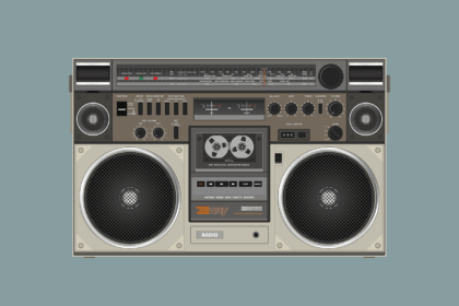 Empty radio studio in Bavaria after local station Extra-Radio stopped broadcasting