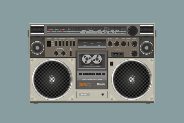 Empty radio studio in Bavaria after local station Extra-Radio stopped broadcasting