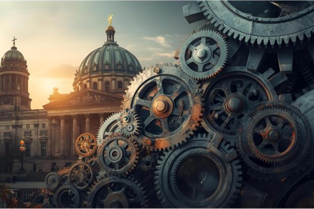 Berlin government district representing Germany’s plan to cut bureaucracy