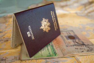 German passport with Bundestag in background representing new citizenship law