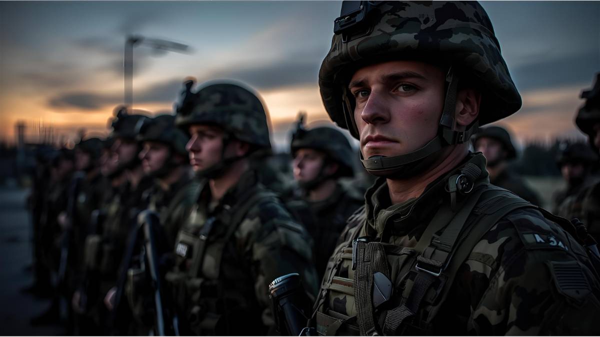 German soldiers in training as Germany considers a Danish-style conscription system