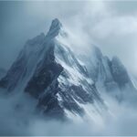Snow on mountain peaks in southern Germany after a cold front