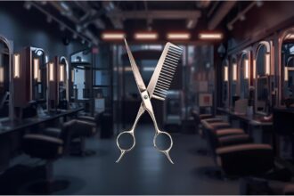 Tools on a salon workstation representing rising haircut prices in Germany