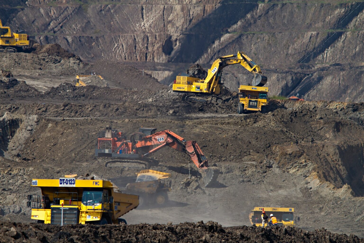 Drilling machinery at a lithium exploration site in Germany