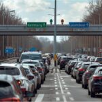 Traffic slowdown at Germany–Luxembourg border due to ongoing controls