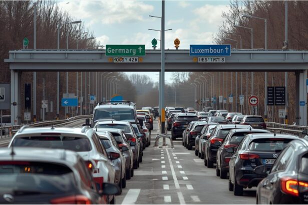 Traffic slowdown at Germany–Luxembourg border due to ongoing controls