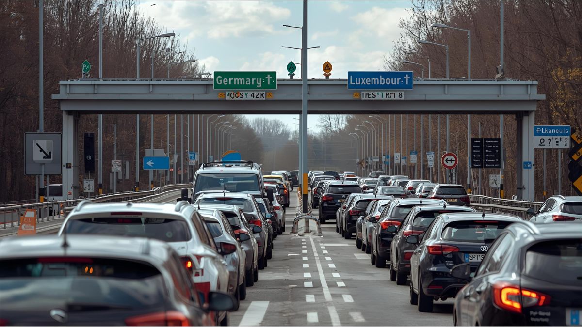 Traffic slowdown at Germany–Luxembourg border due to ongoing controls