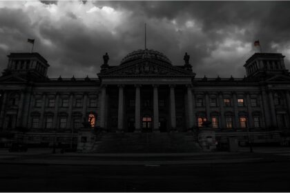 The German Bundestag building in Berlin symbolising public finances