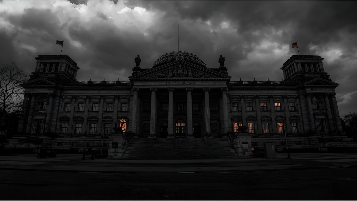 The German Bundestag building in Berlin symbolising public finances