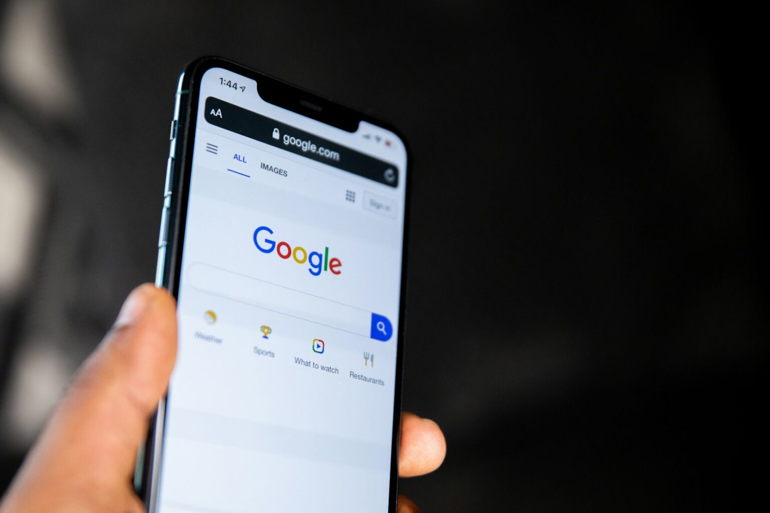 Google AI search interface showing rollout in Germany and Euro