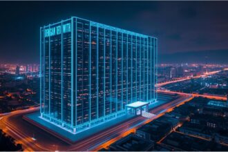 Modern data center building exterior in Munich for AI infrastructure