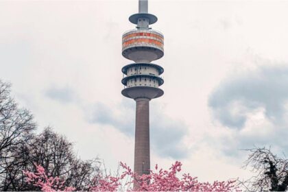 View of Munich Olympic Park and city centre after citizens vote in favour of Olympic bid