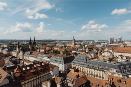 Panoramic view of Munich city centre highlighting rich urban lifestyle