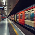U-Bahn platform at Neuperlach Zentrum station in Munich
