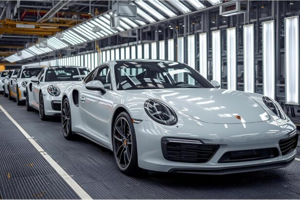 Porsche factory in Stuttgart amid financial restructuring