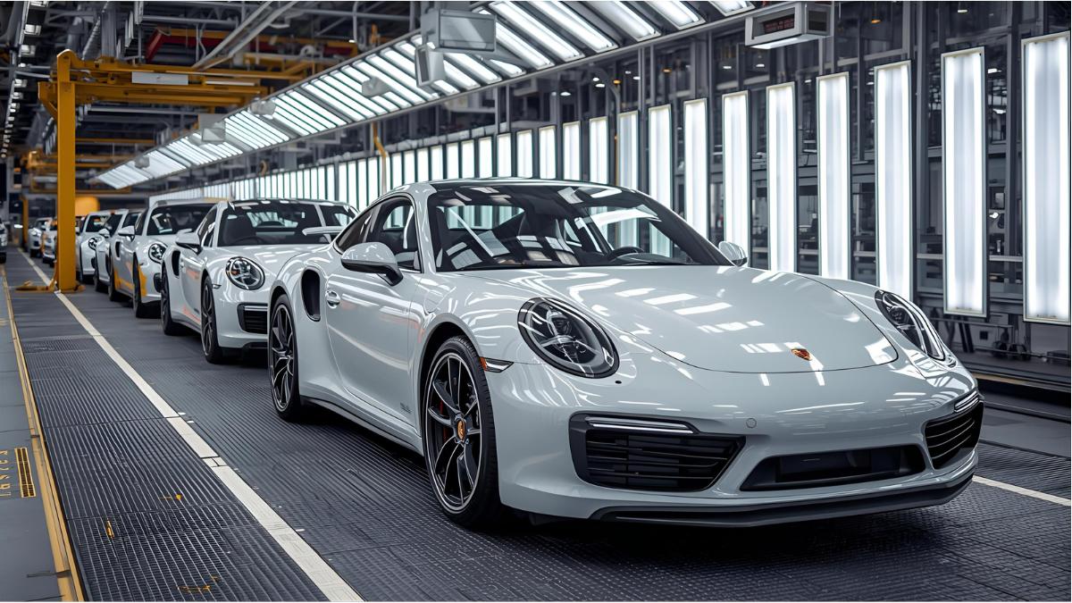 Porsche factory in Stuttgart amid financial restructuring