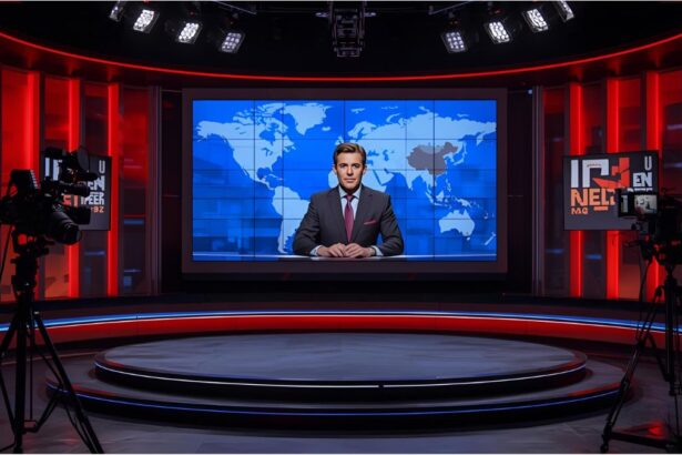 Living room with TV and radio in Germany representing broadcasting fee concept