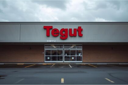 Closed Tegut supermarket branch in southern Germany