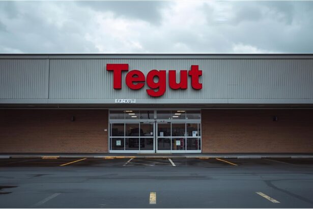 Closed Tegut supermarket branch in southern Germany