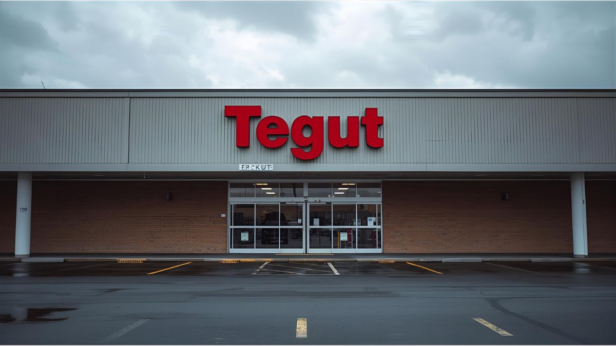 Closed Tegut supermarket branch in southern Germany