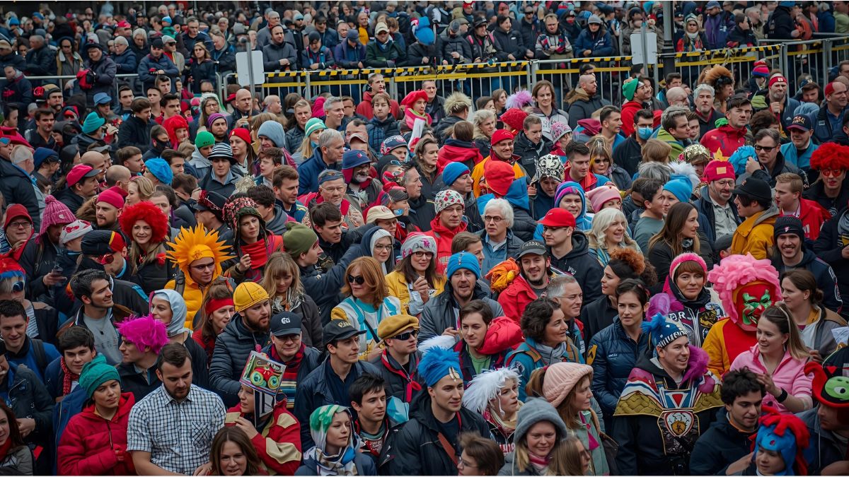 Carnival fans celebrate in Cologne as the fifth season begins on November 11, with strong police presence
