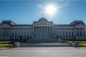 Federal Constitutional Court building in Karlsruhe where triage ruling was announced