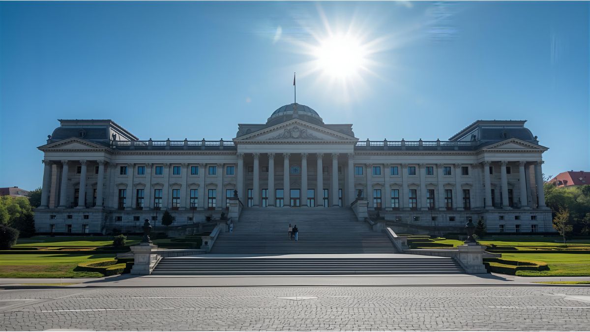 Federal Constitutional Court building in Karlsruhe where triage ruling was announced
