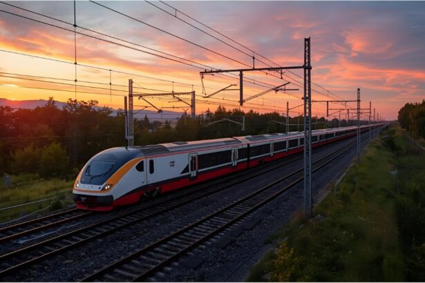 High-speed train representing Europe’s plan to improve fast rail connections