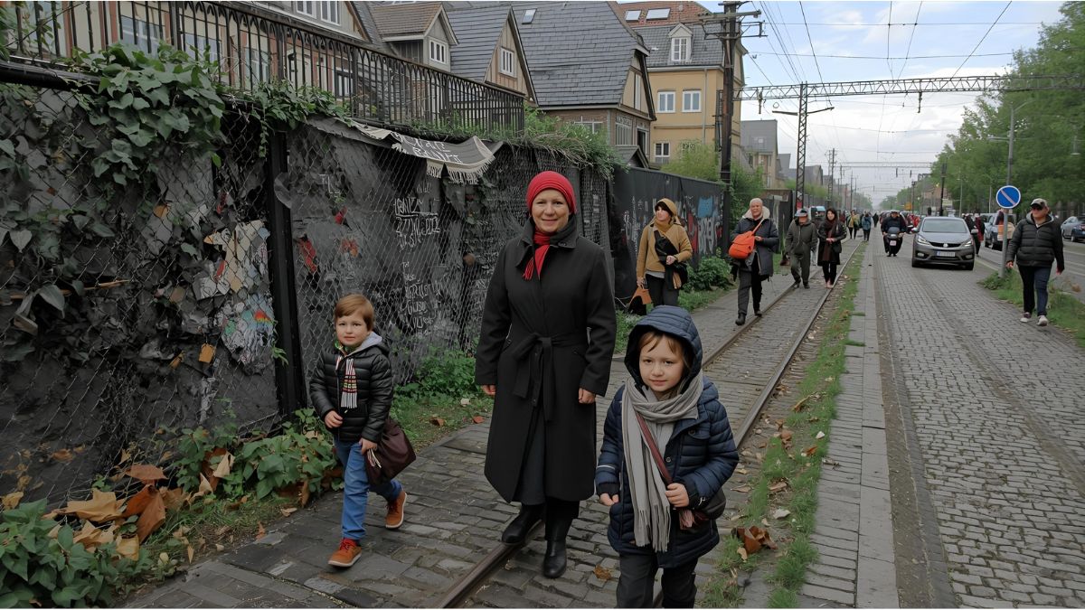 German and EU flags in front of the Reichstag, symbolizing Germany’s new role in EU migration reform.