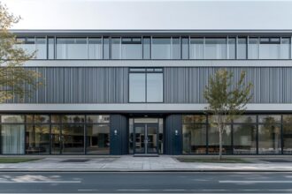 German office buildings representing Mittelstand companies with record employment