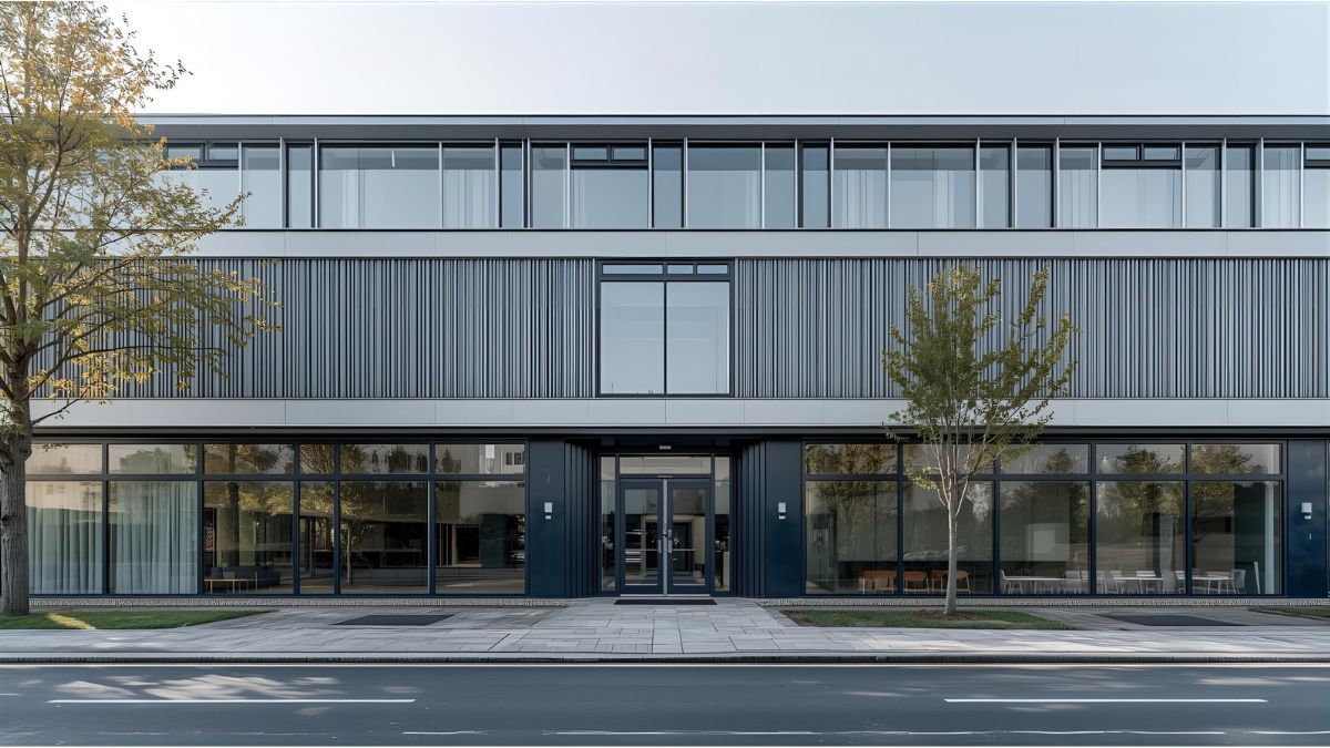 German office buildings representing Mittelstand companies with record employment