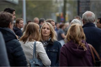 People in Germany discussing different views while staying open to dialogue