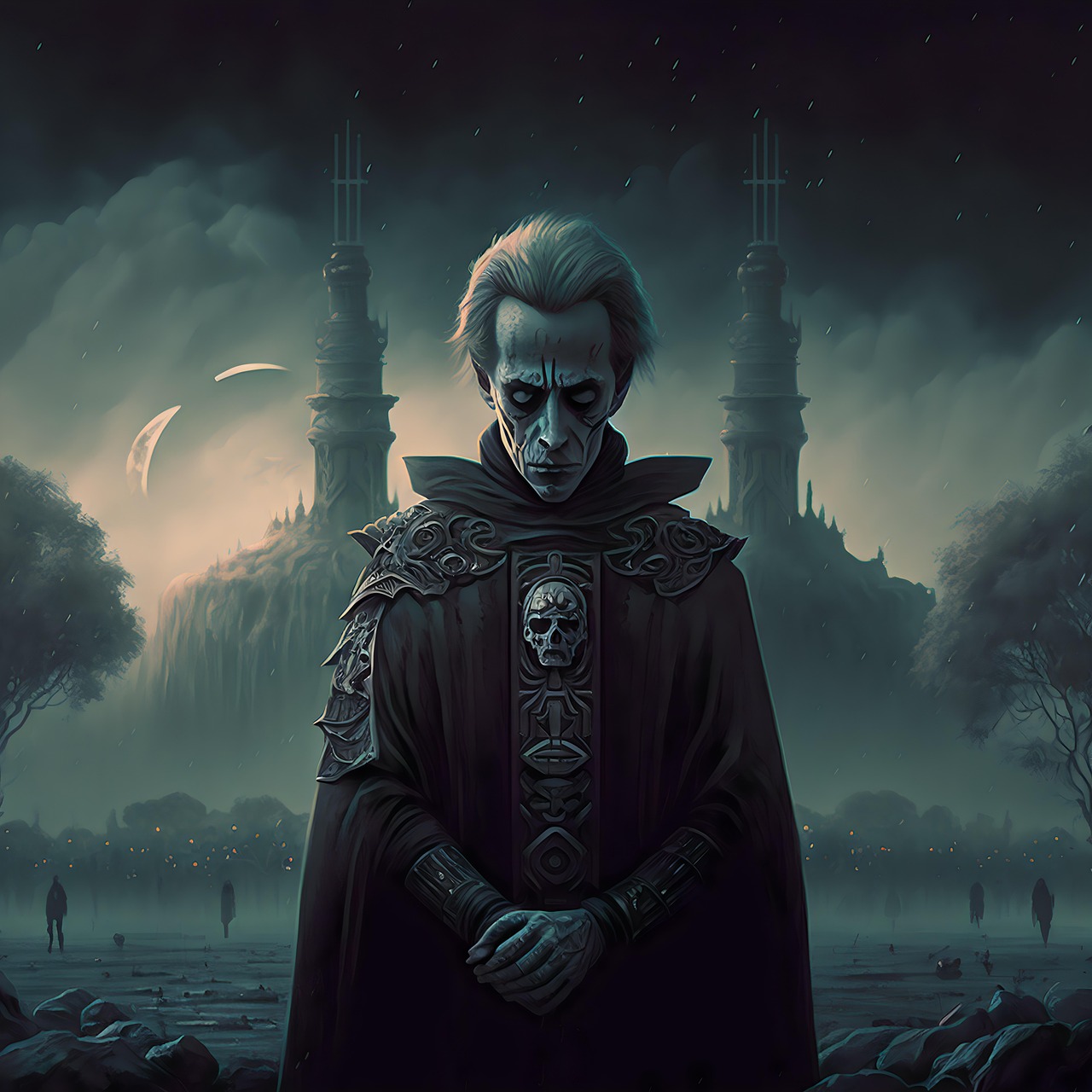 Παπάς ντυμένος Δράκουλας και ανοιχτό φέρετρο έκανε Halloween Θεία Λειτουργία