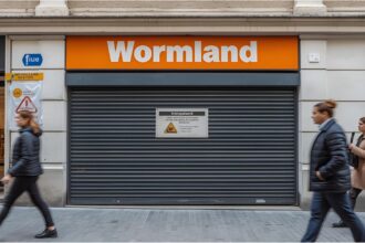 Closed Wormland store in Germany after the company filed for insolvency in 2025