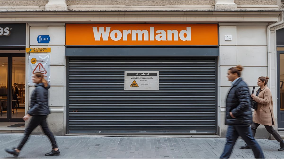 Closed Wormland store in Germany after the company filed for insolvency in 2025